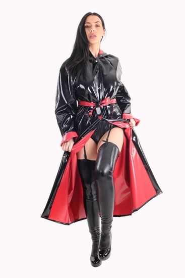 RA02 PVC Raincoat transparent with print